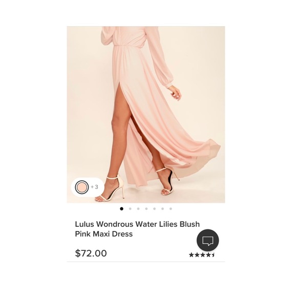 Lulu’s Blush Pink Maxi Dress - Picture 3 of 3
